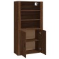 vidaXL Aparador alto madera contrachapada marrón roble vidaXL Aparador alto madera contrachapada marrón roble