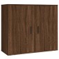 vidaXL Aparador alto madera contrachapada marrón roble vidaXL Aparador alto madera contrachapada marrón roble