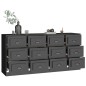 vidaXL Aparadores 2 uds madera contrachapada negro vidaXL Aparadores 2 uds madera contrachapada negro
