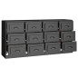 vidaXL Aparadores 2 uds madera contrachapada negro vidaXL Aparadores 2 uds madera contrachapada negro