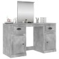 vidaXL Tocador con espejo gris hormigón 130x50x132,5 cm vidaXL Tocador con espejo gris hormigón 130x50x132,5 cm