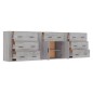 vidaXL Aparadores 3 piezas madera contrachapada gris Sonoma vidaXL Aparadores 3 piezas madera contrachapada gris Sonoma