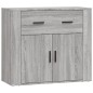 vidaXL Aparadores 3 piezas madera contrachapada gris Sonoma vidaXL Aparadores 3 piezas madera contrachapada gris Sonoma
