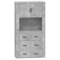 vidaXL Aparador alto madera contrachapada gris hormigón vidaXL Aparador alto madera contrachapada gris hormigón