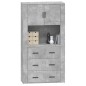 vidaXL Aparador alto madera contrachapada gris hormigón vidaXL Aparador alto madera contrachapada gris hormigón