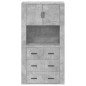 vidaXL Aparador alto madera contrachapada gris hormigón vidaXL Aparador alto madera contrachapada gris hormigón