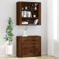 vidaXL Aparador alto madera contrachapada marrón roble vidaXL Aparador alto madera contrachapada marrón roble