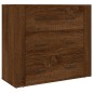 vidaXL Aparador alto madera contrachapada marrón roble vidaXL Aparador alto madera contrachapada marrón roble