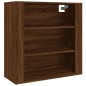 vidaXL Aparador alto madera contrachapada marrón roble vidaXL Aparador alto madera contrachapada marrón roble