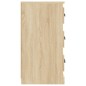 vidaXL Aparadores 2 piezas madera contrachapada color roble sonoma vidaXL Aparadores 2 piezas madera contrachapada color roble sonoma