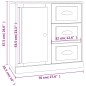 vidaXL Aparadores 2 piezas madera contrachapada blanco vidaXL Aparadores 2 piezas madera contrachapada blanco