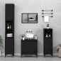 vidaXL Juego de muebles de baño 3 pzas madera contrachapada negro vidaXL Juego de muebles de baño 3 pzas madera contrachapada negro
