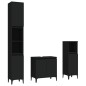 vidaXL Juego de muebles de baño 3 pzas madera contrachapada negro vidaXL Juego de muebles de baño 3 pzas madera contrachapada negro