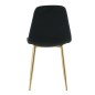 Venture Home Sillas de comedor 2 uds Polar terciopelo negro y latón Venture Home Sillas de comedor 2 uds Polar terciopelo negro y latón