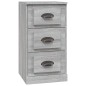 vidaXL Aparadores 3 piezas madera contrachapada gris Sonoma vidaXL Aparadores 3 piezas madera contrachapada gris Sonoma