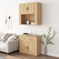 vidaXL Aparador alto madera contrachapada color roble vidaXL Aparador alto madera contrachapada color roble