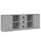 vidaXL Aparadores 3 piezas madera contrachapada gris Sonoma vidaXL Aparadores 3 piezas madera contrachapada gris Sonoma