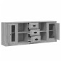 vidaXL Aparadores 3 piezas madera contrachapada gris Sonoma vidaXL Aparadores 3 piezas madera contrachapada gris Sonoma