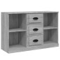 vidaXL Aparadores 3 piezas madera contrachapada gris Sonoma vidaXL Aparadores 3 piezas madera contrachapada gris Sonoma