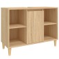 vidaXL Set de muebles de baño 3 pzas madera contrachapada roble Sonoma