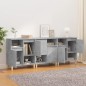 vidaXL Aparadores 3 uds madera contrachapada gris hormigón 60x35x70 cm vidaXL Aparadores 3 uds madera contrachapada gris hormigón 60x35x70 cm