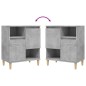 vidaXL Aparadores 3 uds madera contrachapada gris hormigón 60x35x70 cm vidaXL Aparadores 3 uds madera contrachapada gris hormigón 60x35x70 cm