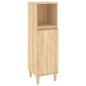 vidaXL Set de muebles de baño 3 pzas madera contrachapada roble sonoma