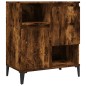 vidaXL Aparadores 2 uds madera contrachapada roble ahumado 60x35x70 cm