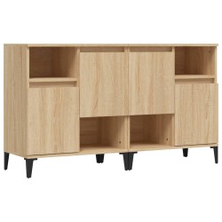 vidaXL Aparadores 2 uds madera contrachapada roble Sonoma 60x35x70 cm