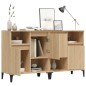vidaXL Aparadores 2 uds madera contrachapada roble Sonoma 60x35x70 cm vidaXL Aparadores 2 uds madera contrachapada roble Sonoma 60x35x70 cm