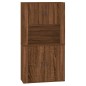 vidaXL Aparador alto madera contrachapada marrón roble vidaXL Aparador alto madera contrachapada marrón roble