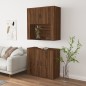 vidaXL Aparador alto madera contrachapada marrón roble vidaXL Aparador alto madera contrachapada marrón roble