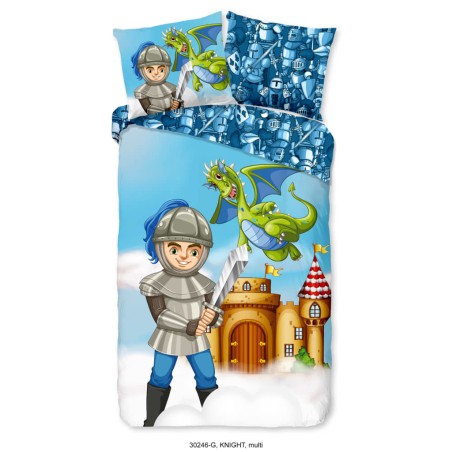 Good Morning Funda de edredón para niños Knight 140x200/220 cm