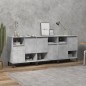 vidaXL Aparadores 3 uds madera contrachapada gris hormigón 60x35x70 cm vidaXL Aparadores 3 uds madera contrachapada gris hormigón 60x35x70 cm