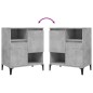 vidaXL Aparadores 3 uds madera contrachapada gris hormigón 60x35x70 cm vidaXL Aparadores 3 uds madera contrachapada gris hormigón 60x35x70 cm