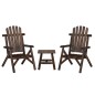 vidaXL Juego de muebles de jardín 3 piezas madera maciza de abeto vidaXL Juego de muebles de jardín 3 piezas madera maciza de abeto