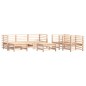 vidaXL Juego de muebles de jardín 7 piezas y cojines madera maciza vidaXL Juego de muebles de jardín 7 piezas y cojines madera maciza