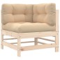 vidaXL Juego de muebles de jardín 7 piezas y cojines madera maciza vidaXL Juego de muebles de jardín 7 piezas y cojines madera maciza