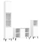 vidaXL Juego de muebles de baño 3 pzas madera contrachapada blanco vidaXL Juego de muebles de baño 3 pzas madera contrachapada blanco
