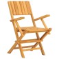 vidaXL Juego de comedor para jardín 5 piezas madera maciza de teca vidaXL Juego de comedor para jardín 5 piezas madera maciza de teca