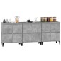 vidaXL Aparadores 3 uds madera contrachapada gris hormigón 60x35x70 cm vidaXL Aparadores 3 uds madera contrachapada gris hormigón 60x35x70 cm