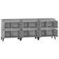 vidaXL Aparadores 3 uds madera contrachapada gris hormigón 60x35x70 cm vidaXL Aparadores 3 uds madera contrachapada gris hormigón 60x35x70 cm