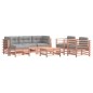 vidaXL Juego de muebles jardín 7 pzas y cojines madera abeto Douglas vidaXL Juego de muebles jardín 7 pzas y cojines madera abeto Douglas