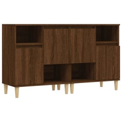 vidaXL Aparadores 2 uds madera contrachapada roble marrón 60x35x70 cm