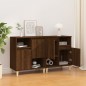 vidaXL Aparadores 2 uds madera contrachapada roble marrón 60x35x70 cm