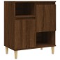 vidaXL Aparadores 2 uds madera contrachapada roble marrón 60x35x70 cm
