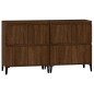 vidaXL Aparadores 2 uds madera contrachapada roble marrón 60x35x70 cm vidaXL Aparadores 2 uds madera contrachapada roble marrón 60x35x70 cm