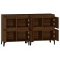 vidaXL Aparadores 2 uds madera contrachapada roble marrón 60x35x70 cm vidaXL Aparadores 2 uds madera contrachapada roble marrón 60x35x70 cm