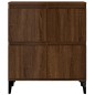 vidaXL Aparadores 2 uds madera contrachapada roble marrón 60x35x70 cm vidaXL Aparadores 2 uds madera contrachapada roble marrón 60x35x70 cm