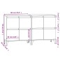 vidaXL Aparadores 2 uds madera contrachapada roble marrón 60x35x70 cm vidaXL Aparadores 2 uds madera contrachapada roble marrón 60x35x70 cm